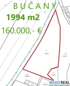 NA PREDAJ: Veľký 20á pozemok s projektom a základmi na 4 izbový RD v Bučanoch