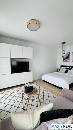 NA PRENÁJOM:  Pekne  zariadený, veľký 1 izbový byt s balkónom v 5 ročnej novostavbe ONE CENTRUM  pri železničnej stanici.