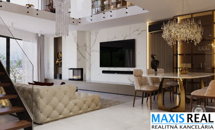 NA PREDAJ: Luxusná 4-izbová rodinná vilka s výhľadom na Malé Karpaty v obci Zvončín 